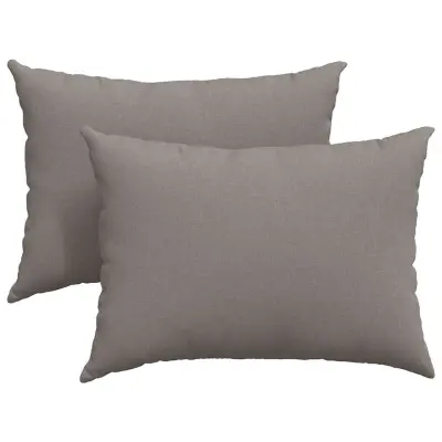 vidaXL Blazine za kavč 2 pcs Taupe 70 x 50 cm blago