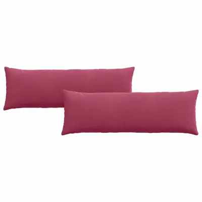 vidaXL Blazine za kavč 2 pcs Vinorodna rdeča 120 x 40 cm