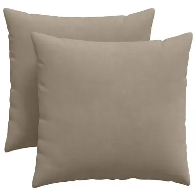 vidaXL Blazine za kavč 2 pcs Taupe 45 x 45 cm blago
