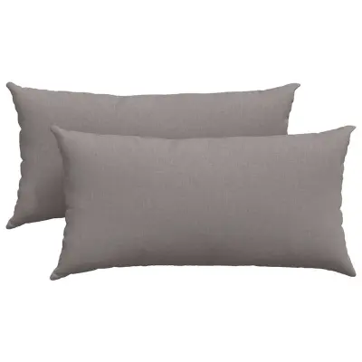 vidaXL Blazine za kavč 2 pcs Taupe 80 x 40 cm blago