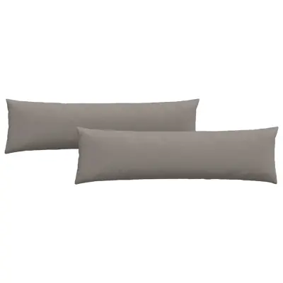 vidaXL Blazine za kavč 2 pcs Taupe 145 x 40 cm blago