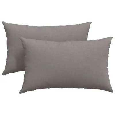 vidaXL Blazine za kavč 2 pcs Taupe 50 x 30 cm blago