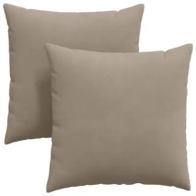vidaXL Blazine za kavč 2 pcs Taupe 60 x 60 cm blago