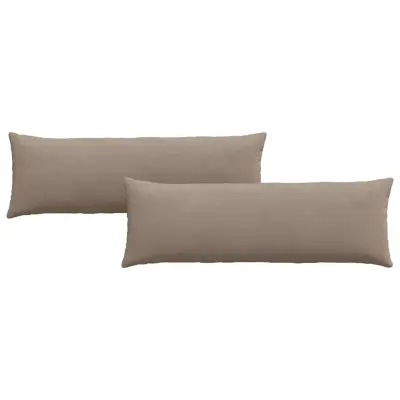 vidaXL Blazine za kavč 2 pcs Taupe 120 x 40 cm blago