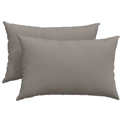 vidaXL Blazine za kavč 2 pcs Taupe 60 x 40 cm blago