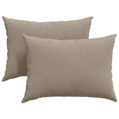 vidaXL Blazine za kavč 2 pcs Taupe 70 x 50 cm blago