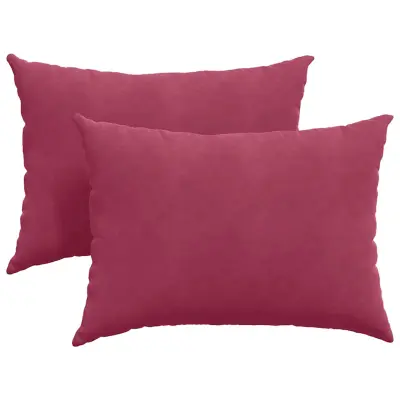 vidaXL Blazine za kavč 2 pcs Vinorodna rdeča 70 x 50 cm