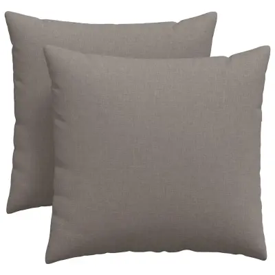 vidaXL Blazine za kavč 2 pcs Taupe 45 x 45 cm blago