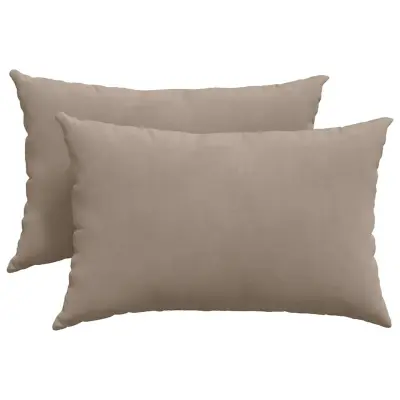vidaXL Blazine za kavč 2 pcs Taupe 60 x 40 cm blago