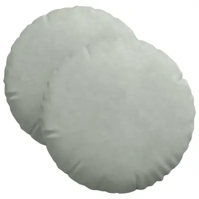 vidaXL Sedežne blazine 2 pcs Svetlo siva Ø 40 x 13 cm Žamet