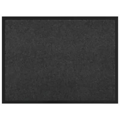 vidaXL Doormat Antracit 60 x 40 x 1.2 cm Teddy tkanina
