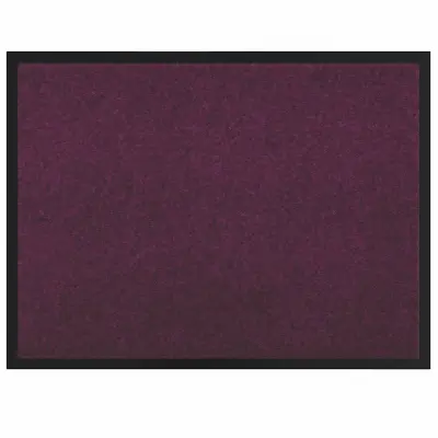 vidaXL Doormat Bordo rdeča 60 x 40 x 1.2 cm Teddy tkanina