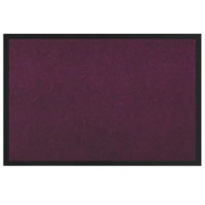 vidaXL Doormat Bordo rdeča 60 x 40 x 1.2 cm Teddy tkanina