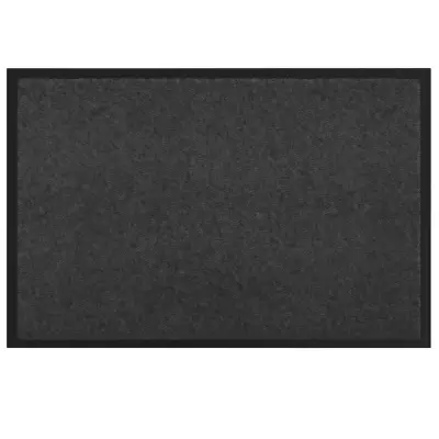 vidaXL Doormat Antracit 60 x 40 x 1.2 cm Teddy tkanina