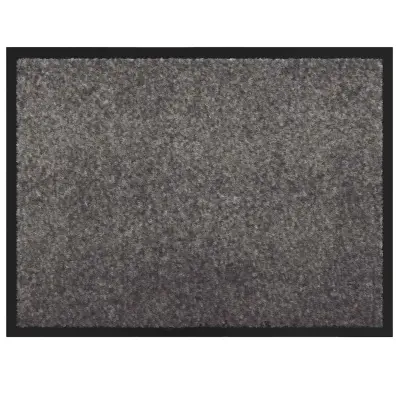 vidaXL Doormat Svetlo siva 60 x 40 x 1.2 cm Teddy tkanina