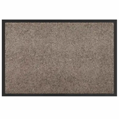 vidaXL Doormat Bež 60 x 40 x 1.2 cm Teddy tkanina