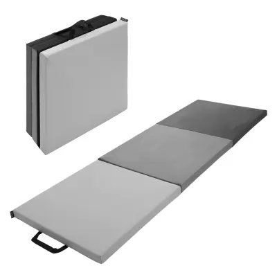 Zložljiva Gimnastična Podloga za Vadbo Vzmetnica 180X60X5 Cm - Črna