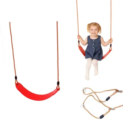 Otroška Gugalnica Prilagodljiv Sedež - Rdeča Barva