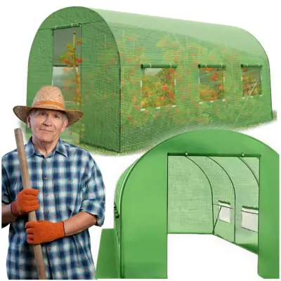 Vrtni folijski tunel 2x3 folijski rastlinjak ogrodje iz folije velik UV šotor 6m2