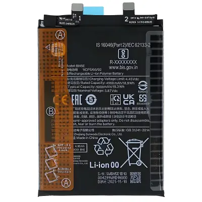 Xiaomi, Baterija za Xiaomi Redmi Note 11 Pro in Poco X4 Pro 5000mAh BN5E, ?rna