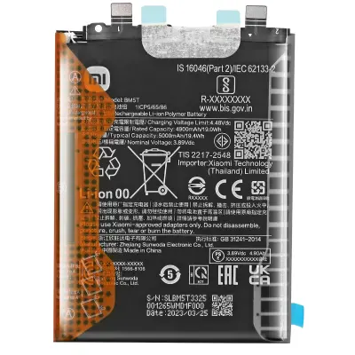 Xiaomi, Notranja baterija za Xiaomi 13T in 14T 5000mAh model BM5T Original, ?rna
