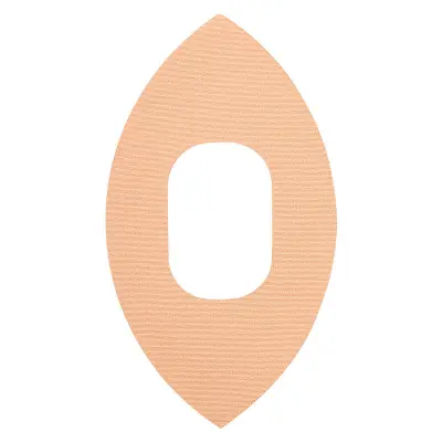 Predrezan kineziološki trak za podporo kolena (10 kosov) Beige