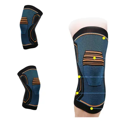 2-paket športnih opornic za kolena s kompresijskim rokavom za tek  XL