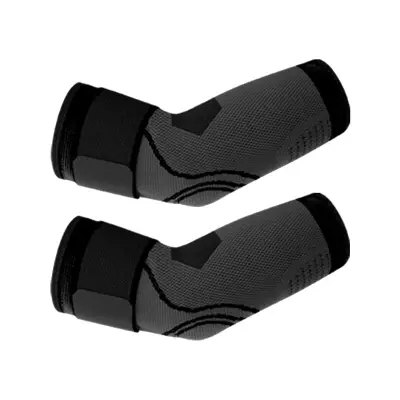 Športna opora za komolec - siva/črna, par  XL