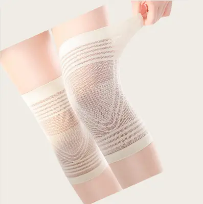 Svilnato gladke zračne kolenske opornice za poletje Beige S