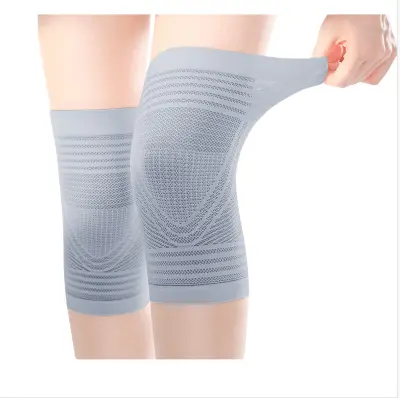 Svilnato gladke zračne kolenske opornice za poletje Grey XL