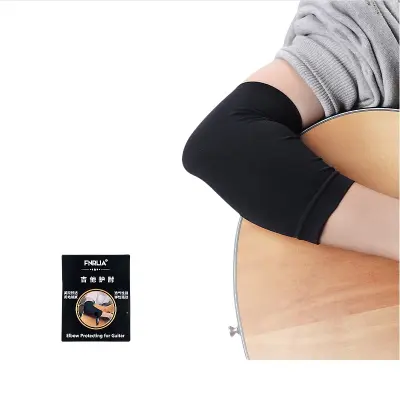 Poletni ščitnik za kitarski komolec - Črna spandex rokavica  S