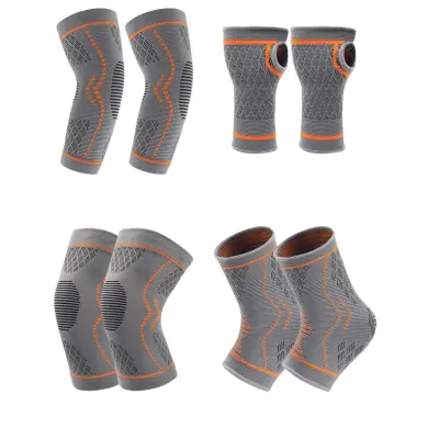 Nov komplet športne zaščitne opreme iz 4 delov Grey M