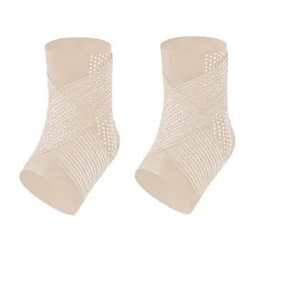 Športna opornica za gleženj (nadgrajen silikonski trak) Beige XXL