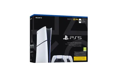 PS5 Digital E Chassis + PS5 Dualsense White