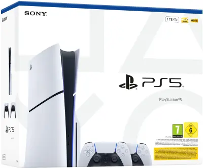 PS5 E Chassis + PS5 Dualsense White
