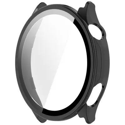 Združljivo ohišje iz kaljenega stekla in PC za OPPO Watch S - Črno