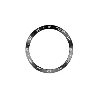 Združljiv obroč iz nerjavečega jekla za Samsung Galaxy Watch8 44mm White+Black