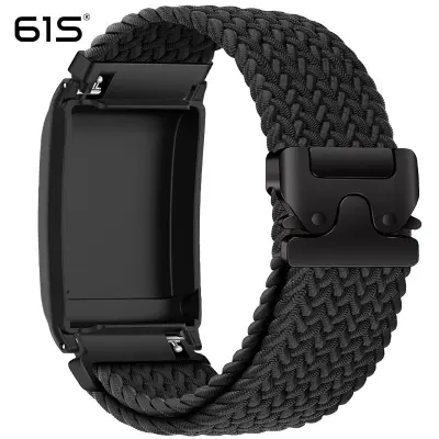 Elastičen pleten najlonski pašček z zaponko za padalo, združljiv z WHOOP Black