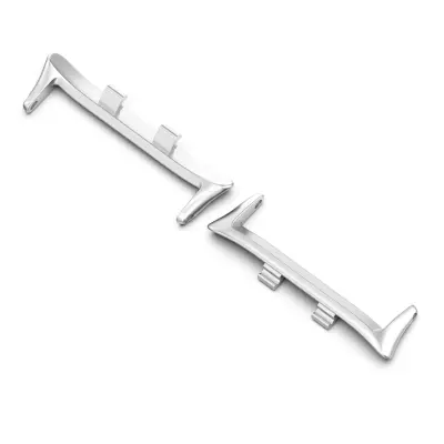 2-Pack Kovinski Priključek Združljiv z Honor Watch X5, 22mm Notranji Premer Silver