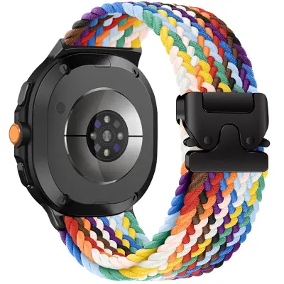 Združljiv s Samsung Galaxy Watch 8 Classic 40/44mm najlonski pleten elastični pašček Camouflage