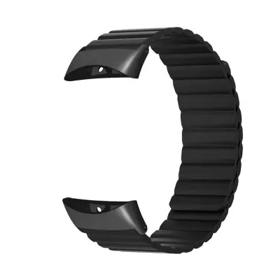 Združljiv s Garmin Forerunner 45/45S/Swim 2 silikonski magnetni pašček Black