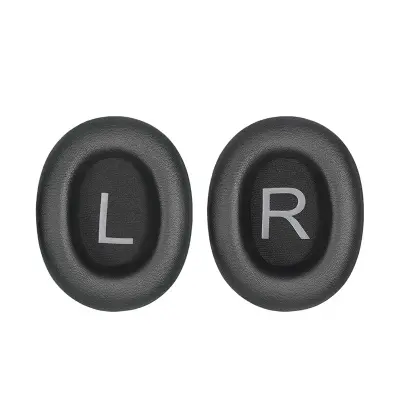 Združljivo s QCY H4 Črne beljakovinske usnjene blazinice za ušesa - 2 kosa