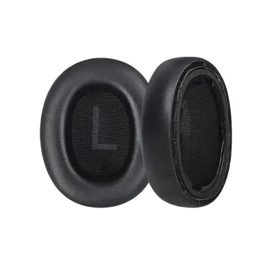 Združljivo Nadomestne ušesne blazinice iz črnega proteinskega usnja za QCY H3 & TOZO HT2