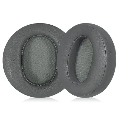Zamenjava ušesnih blazinic iz proteinskega usnja, združljiva s slušalkami Edifier Fit900NB - komplet 2 BlackAsh