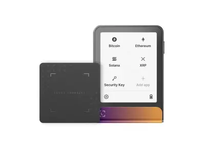 Ledger Flex z Recovery Key, denarnica za Bitcoin in druge kriptovalute, Ferro Fuchsia