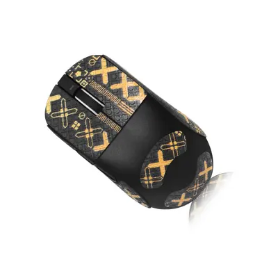 Nedrseči trak za miško - Črno-zlat tisk, popolna pokritost