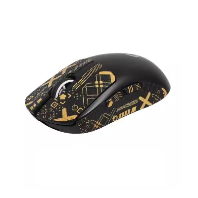 Izboljšane nalepke za miško za Logitech GPW2/GPW3 - Črno zlato