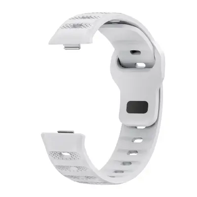 Združljiv s Huawei Fit 4/Fit 3: Silikonski pašček z vzorcem pik White