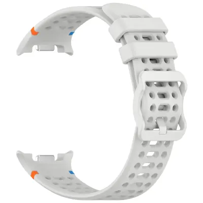 Združljiv s Samsungom: Silikonski pašček z luknjami za Galaxy Watch 8/8 Classic LightGrey