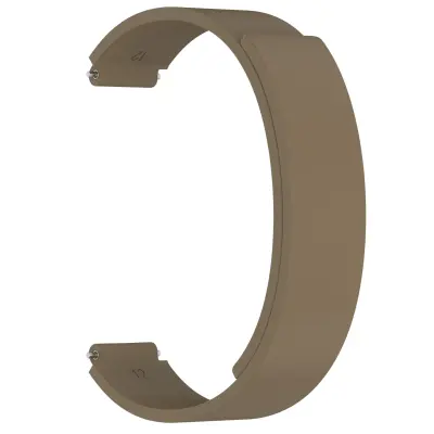 12mm silikonski mehak magnetni pašček za uro - rjava barva Brown